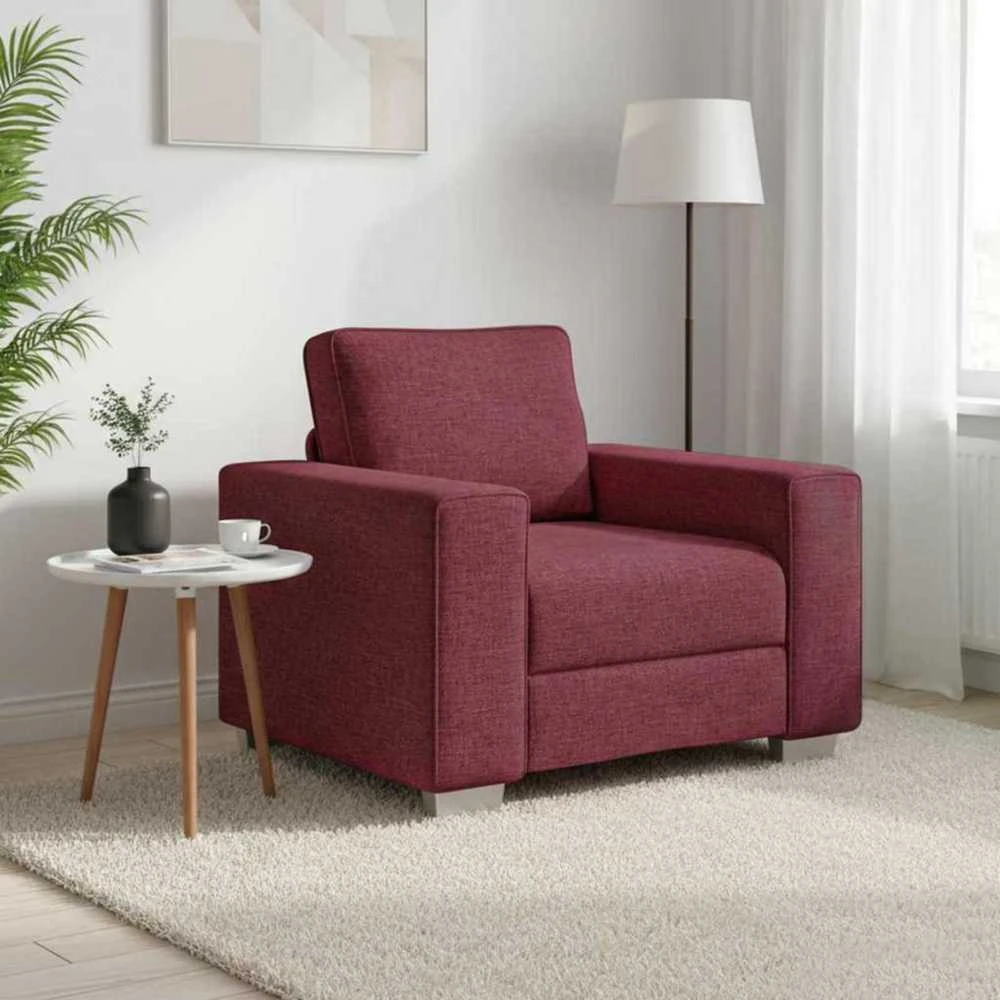 Sofa Kėdė Vyno raudona 100 cm audinys