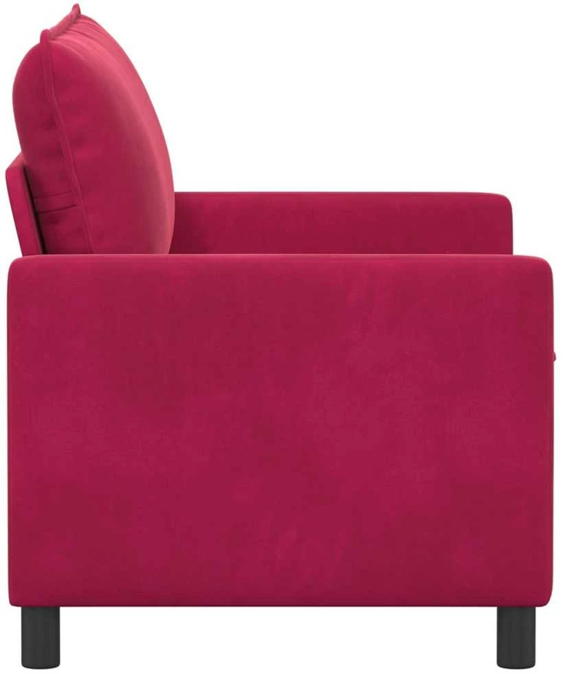Sofa Vyno raudona 126 x 81 x 87,5 cm Aksomas