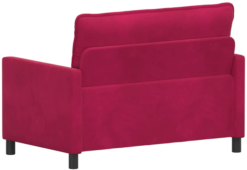 Sofa Vyno raudona 126 x 81 x 87,5 cm Aksomas