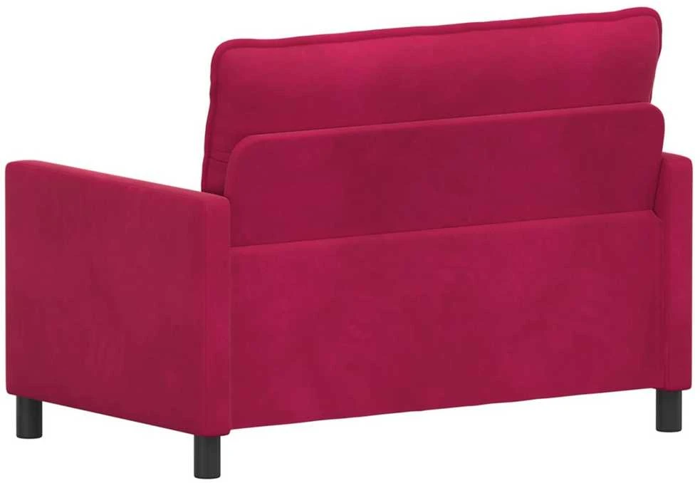 Sofa Vyno raudona 126 x 81 x 87,5 cm Aksomas