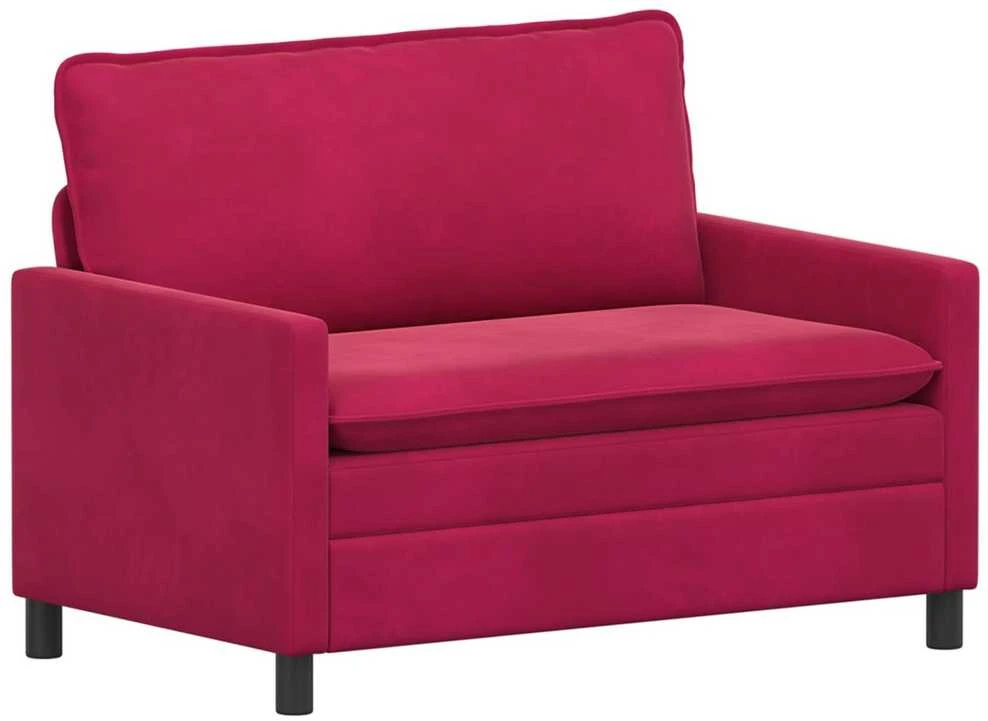 Sofa Vyno raudona 126 x 81 x 87,5 cm Aksomas