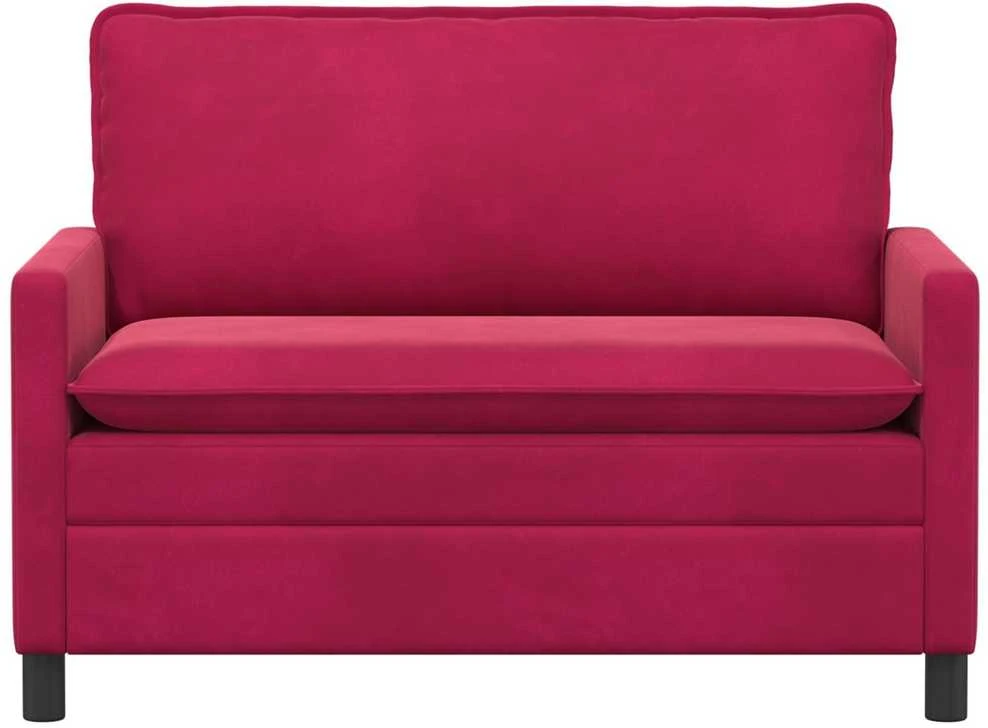 Sofa Vyno raudona 126 x 81 x 87,5 cm Aksomas