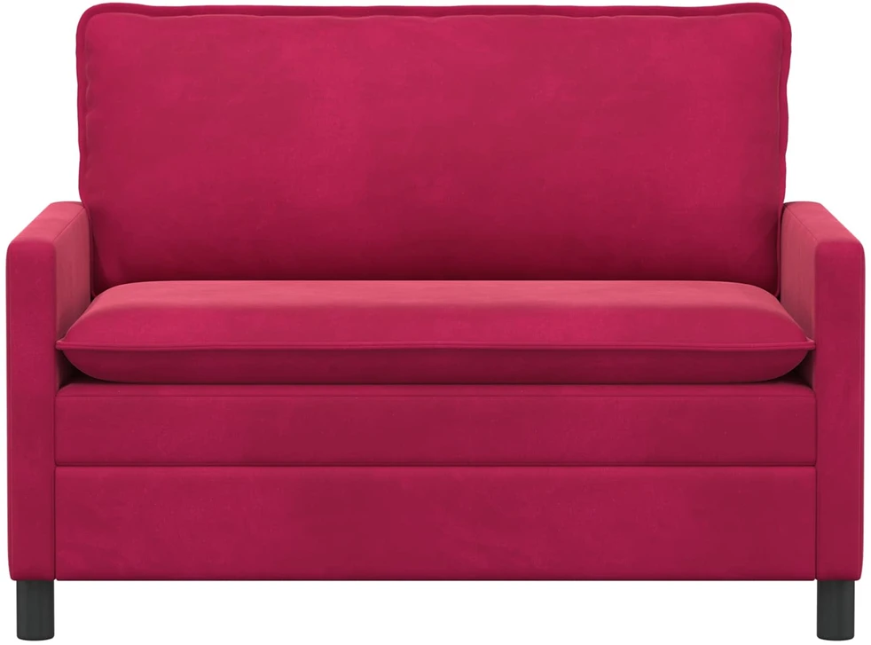 Sofa Vyno raudona 126 x 81 x 87,5 cm Aksomas