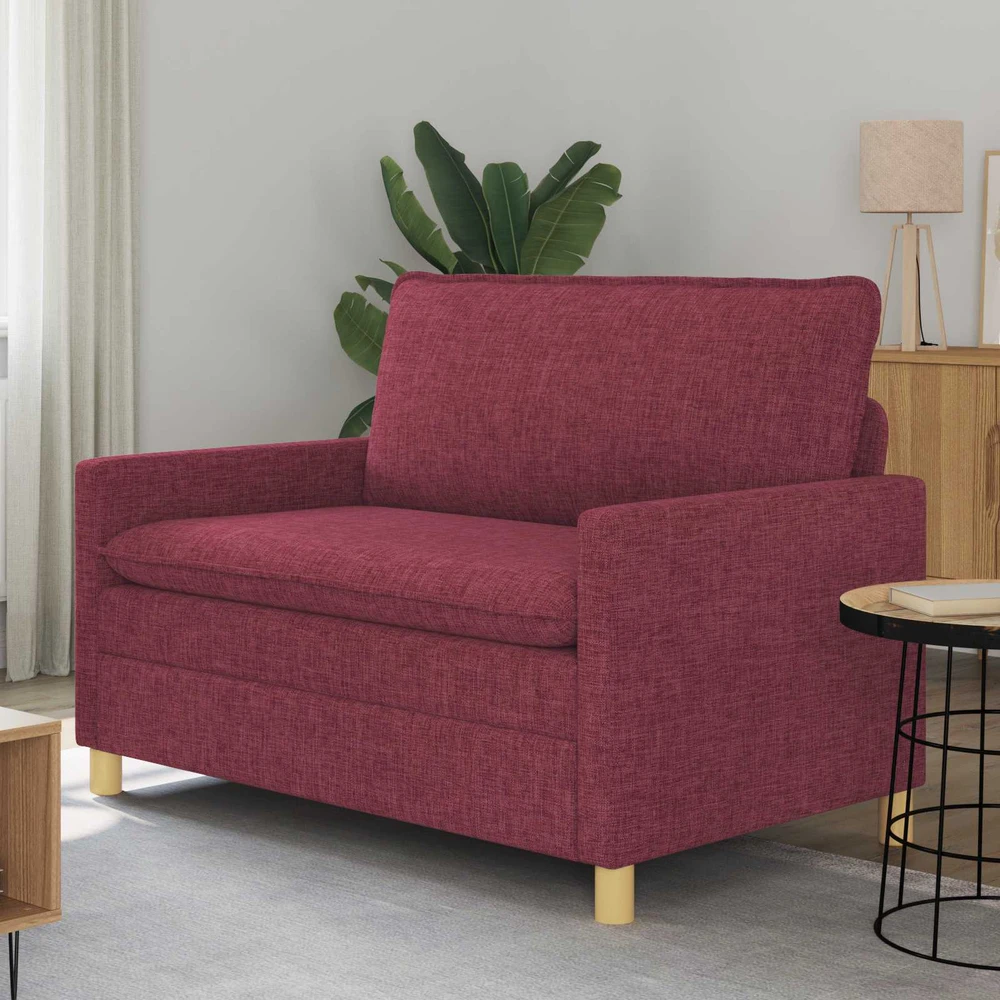 Sofa Vyno raudona 126 x 81 x 87,5 cm Audinys