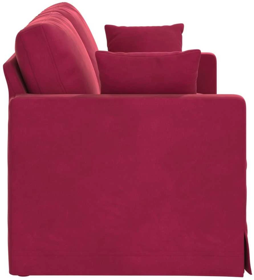 Sofa Vyno raudona 138 x 78 x 80 cm Aksomas