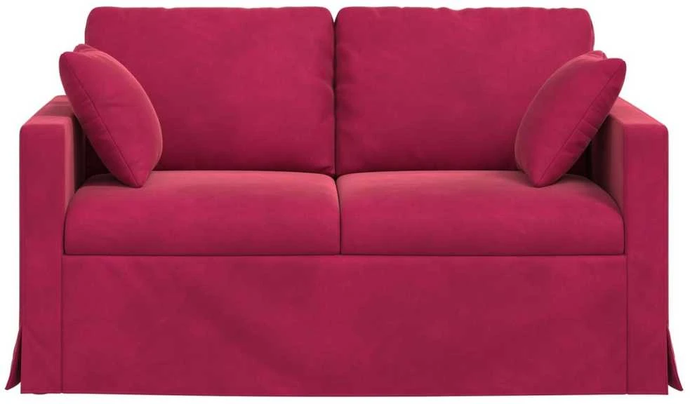 Sofa Vyno raudona 138 x 78 x 80 cm Aksomas