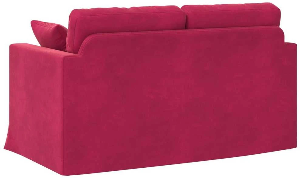 Sofa Vyno raudona 138 x 78 x 80 cm Aksomas