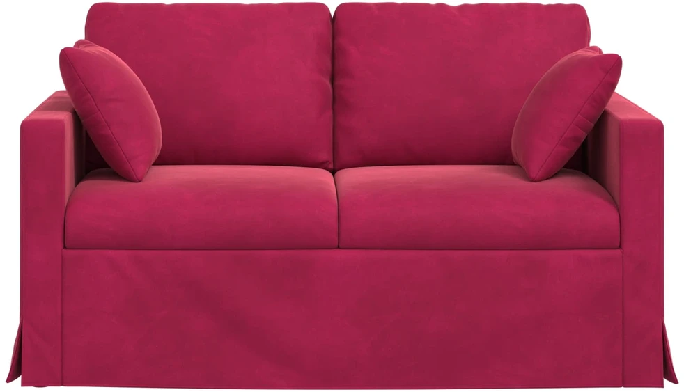 Sofa Vyno raudona 138 x 78 x 80 cm Aksomas