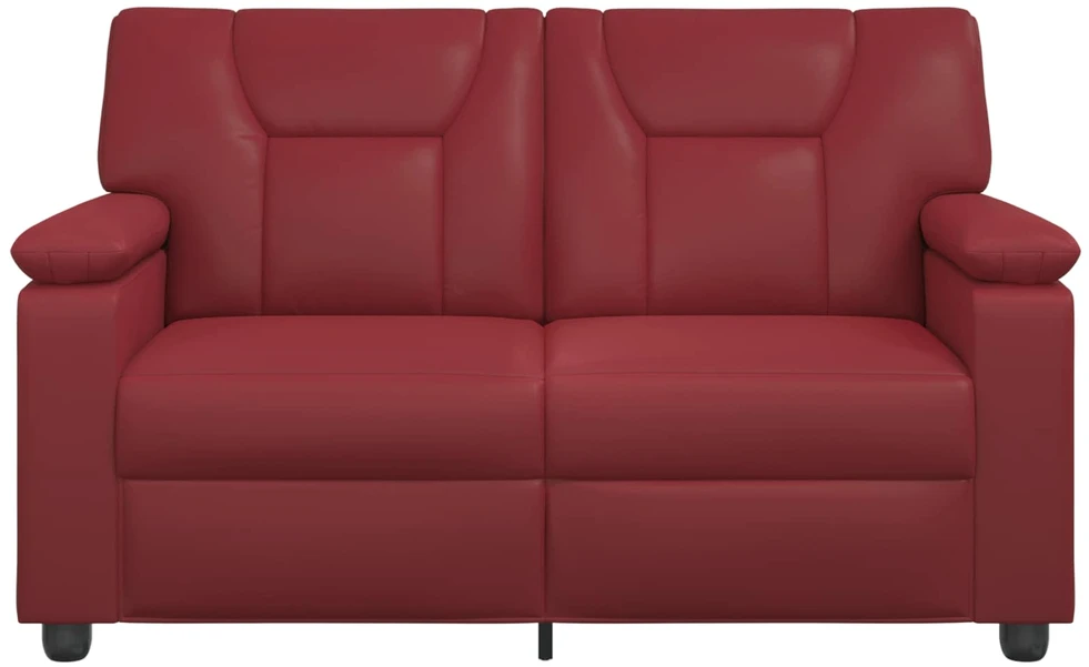 Sofa Vyno raudona 151 x 85 x 93 cm Dirbtinė oda