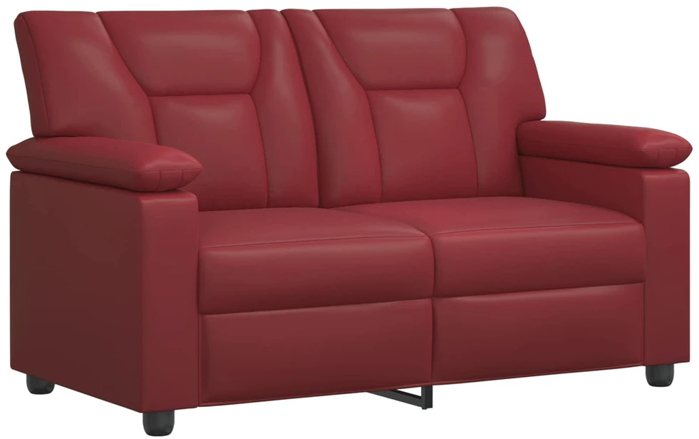 Sofa Vyno raudona 151 x 85 x 93 cm Dirbtinė oda