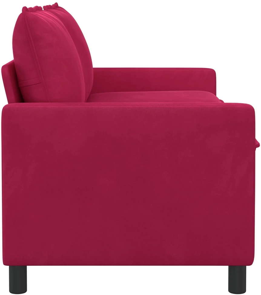 Sofa Vyno raudona 156 x 81 x 87,5 cm Aksomas