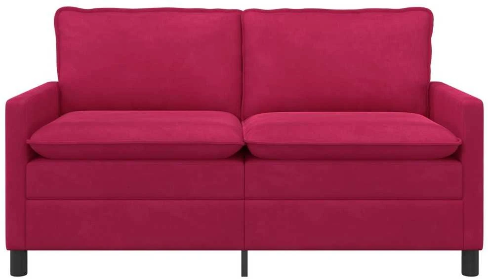 Sofa Vyno raudona 156 x 81 x 87,5 cm Aksomas