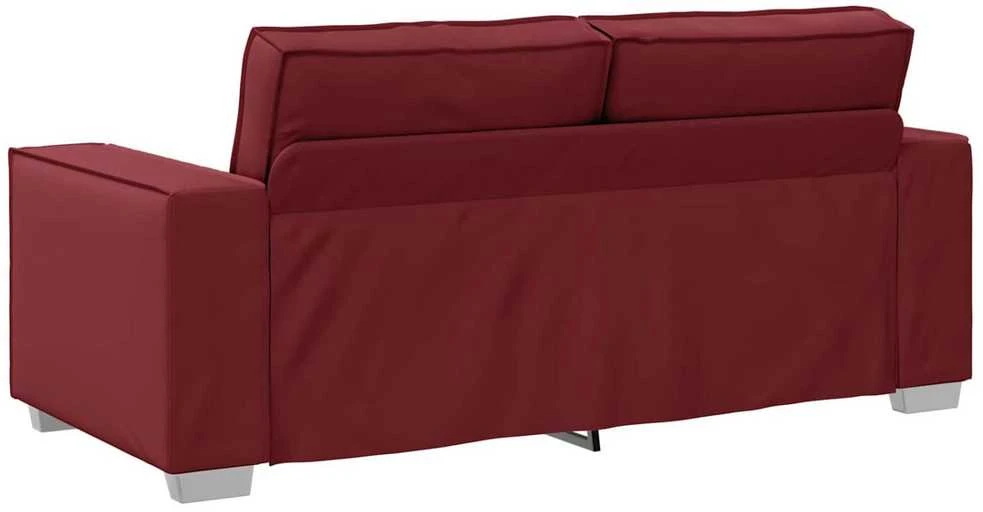 Dvivietė sofa Vyno raudona 180 cm Dirbtinė oda