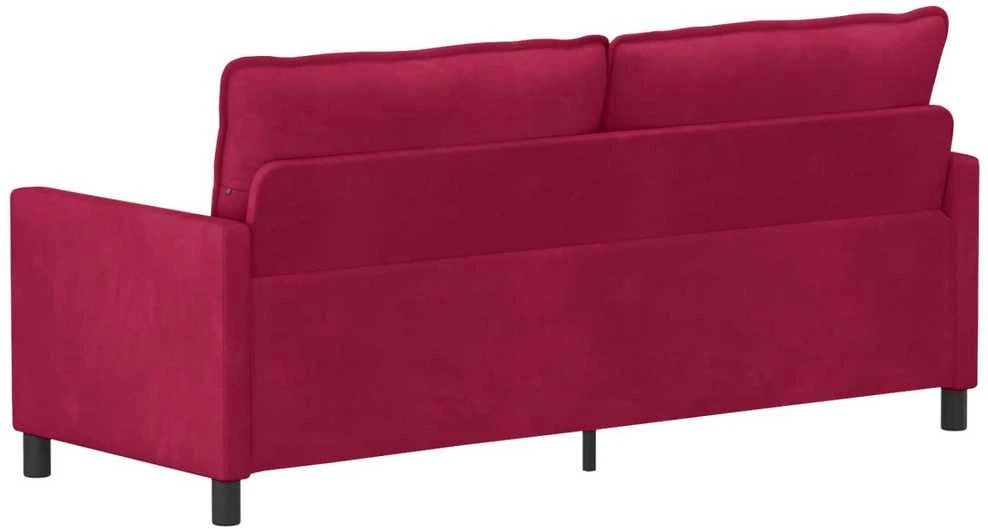 Sofa Vyno raudona 196 x 81 x 87,5 cm Aksomas