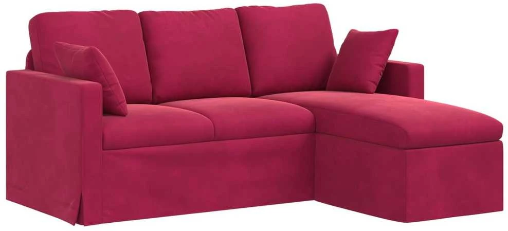 Sofa Vyno raudona 178 x 134 x 80 cm Aksomas