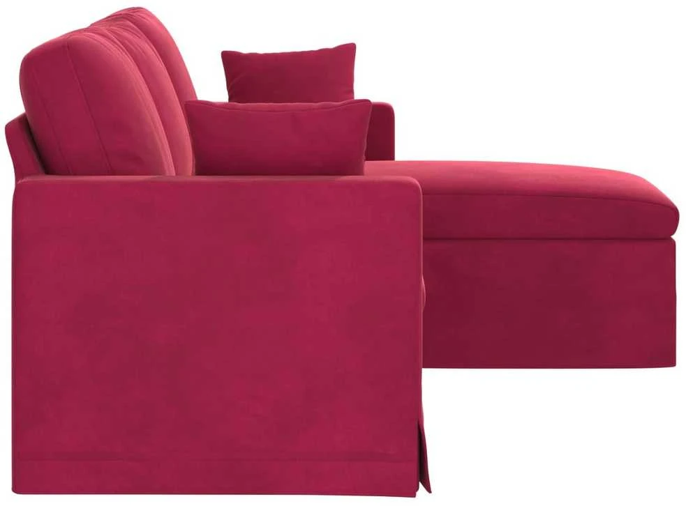 Sofa Vyno raudona 178 x 134 x 80 cm Aksomas