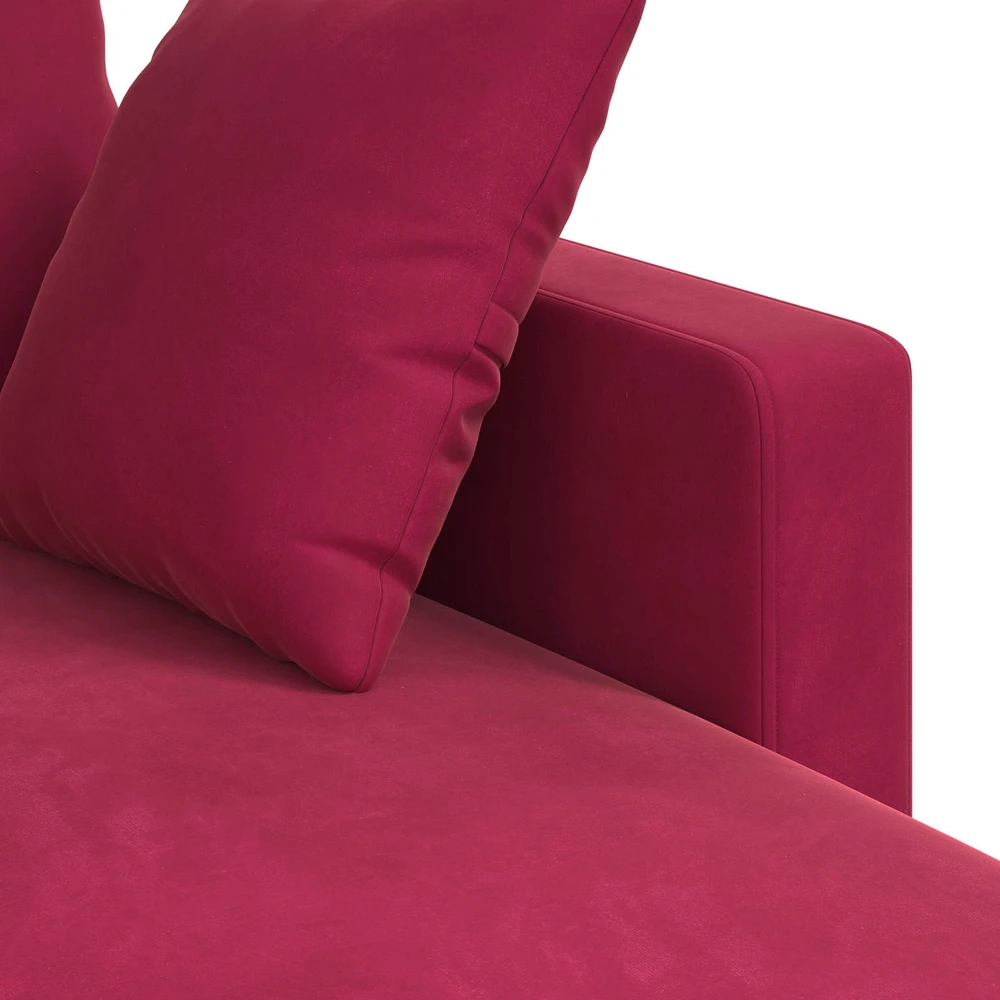 Sofa Vyno raudona 198 x 134 x 80 cm Aksomas