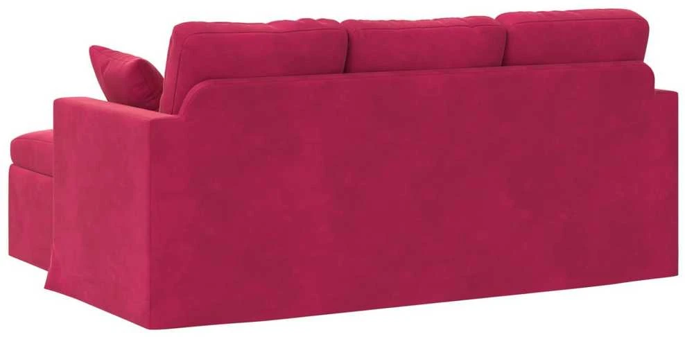 Sofa Vyno raudona 178 x 134 x 80 cm Aksomas