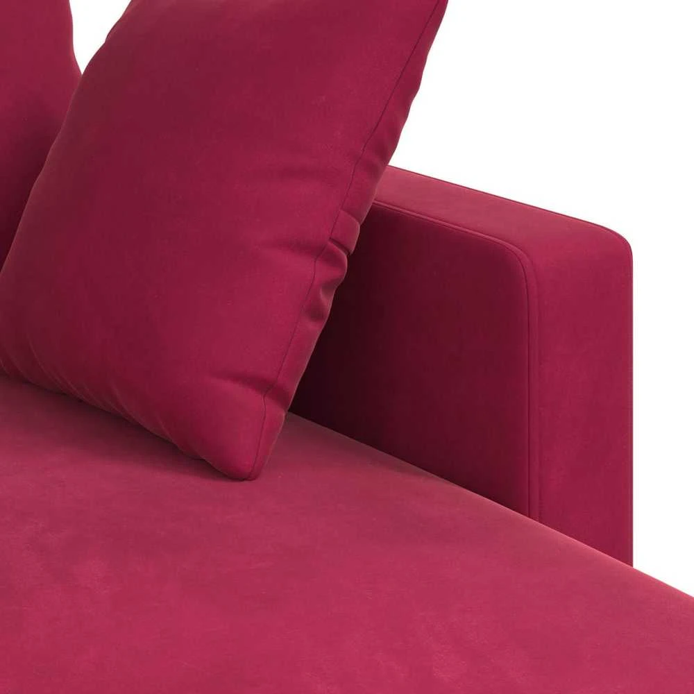 Sofa Vyno raudona 198 x 134 x 80 cm Aksomas