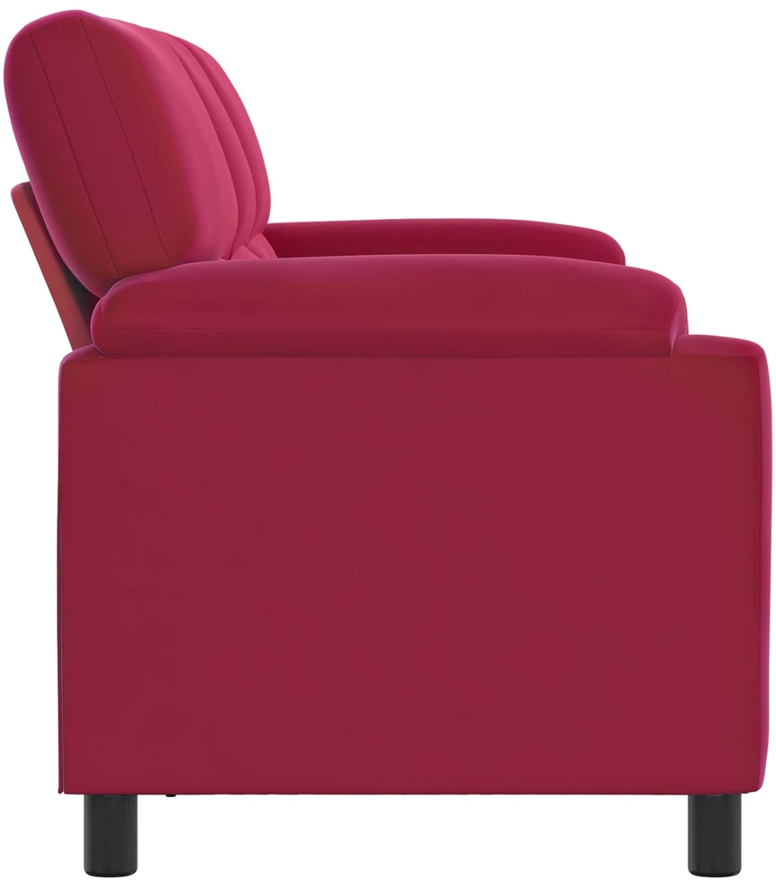 Sofa Vyno raudona 214 x 85 x 93 cm Aksomas
