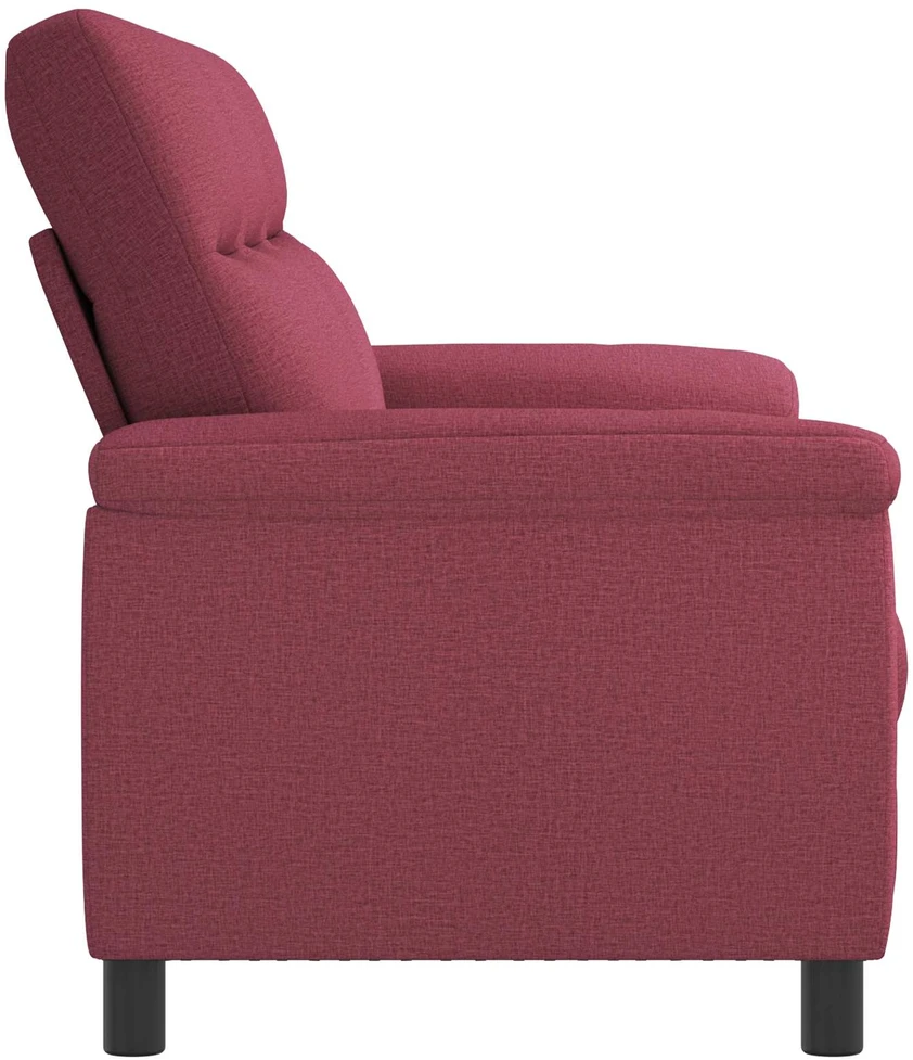 Sofa Vyno raudona 214 x 90 x 95 cm Audinys