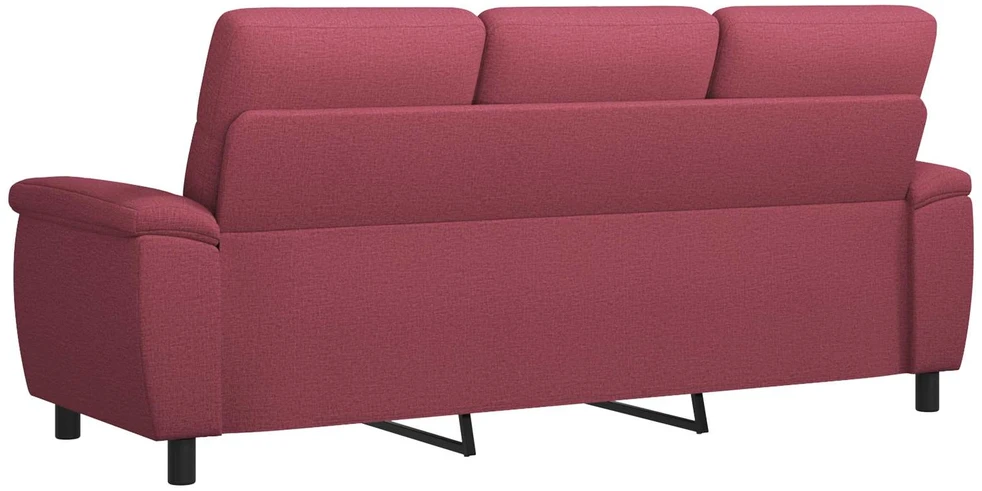 Sofa Vyno raudona 214 x 90 x 95 cm Audinys