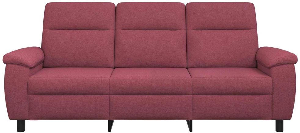 Sofa Vyno raudona 214 x 90 x 95 cm Audinys