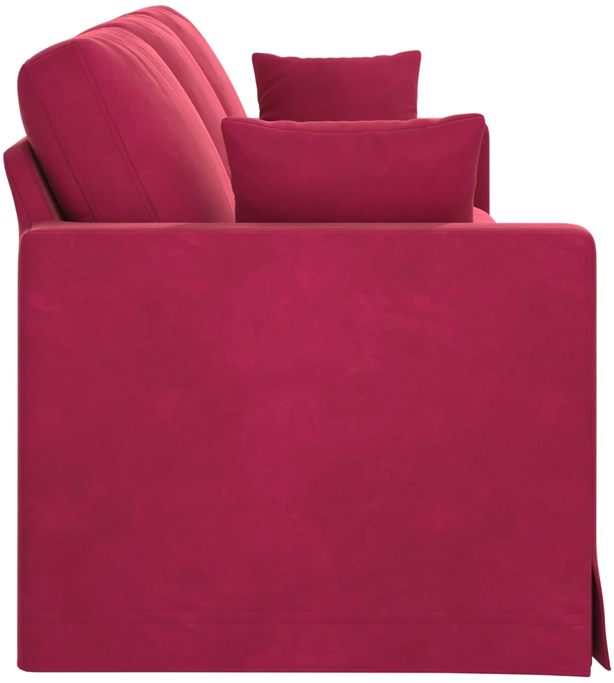 Sofa Vyno raudona 228 x 78 x 80 cm Aksomas
