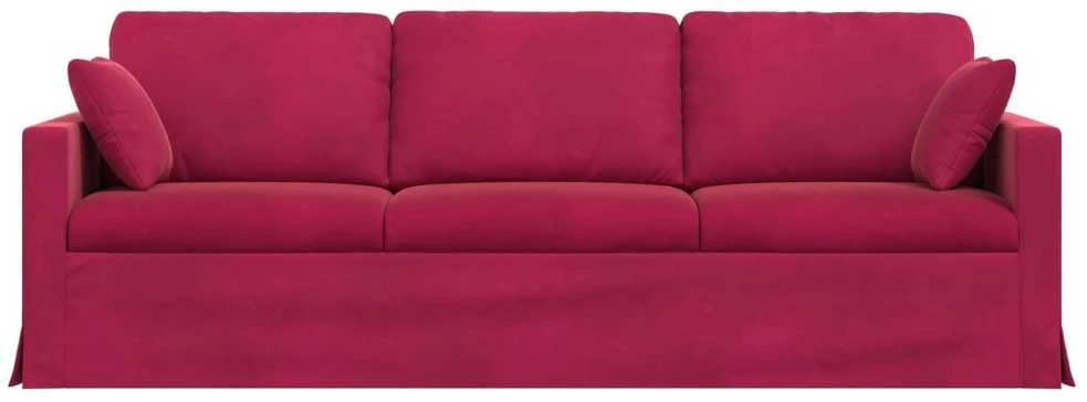 Sofa Vyno raudona 228 x 78 x 80 cm Aksomas