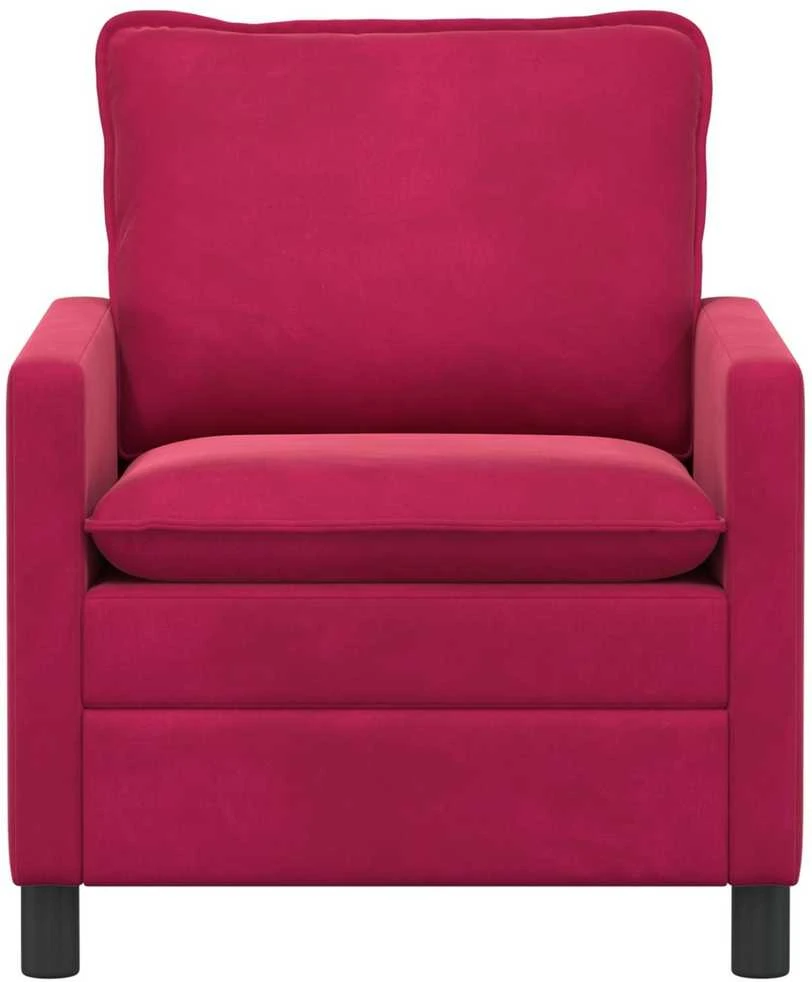 Sofa Vyno raudona 76 x 81 x 87,5 cm Aksomas