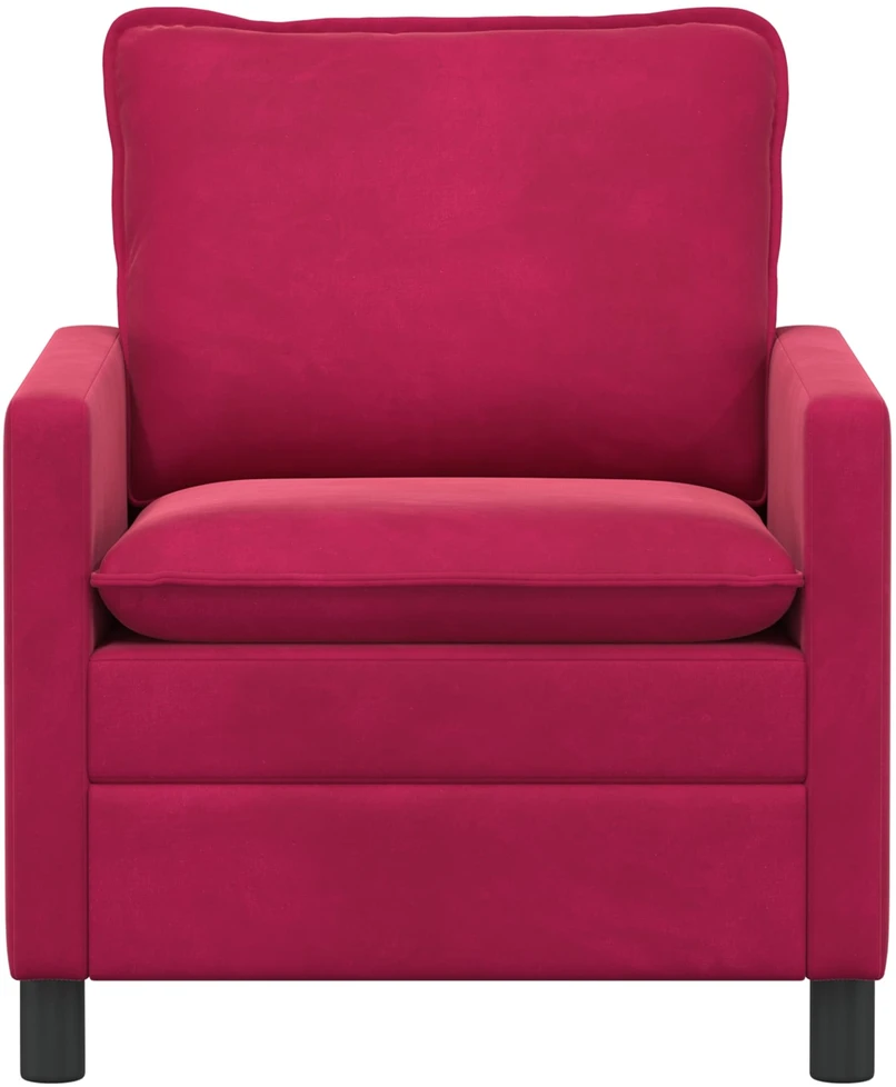 Sofa Vyno raudona 76 x 81 x 87,5 cm Aksomas
