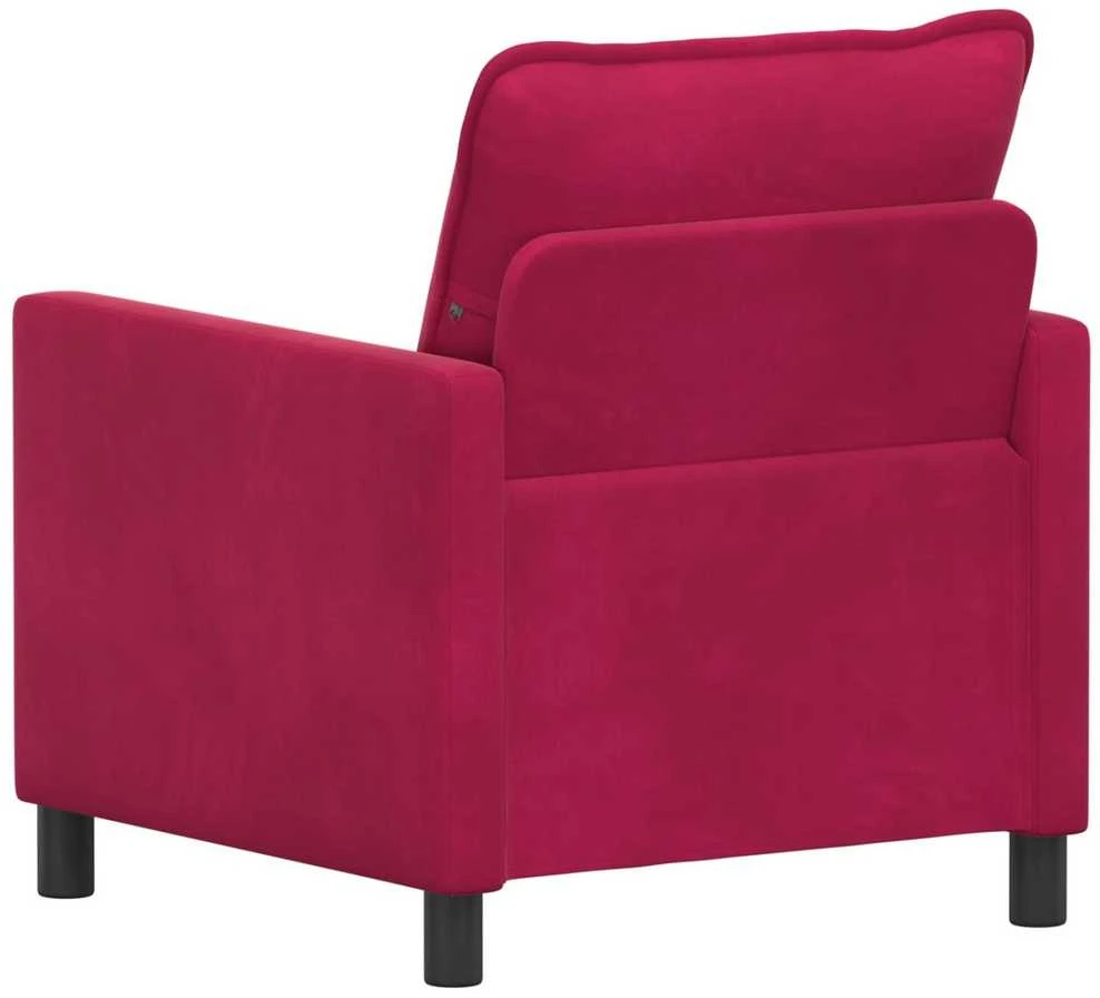 Sofa Vyno raudona 76 x 81 x 87,5 cm Aksomas