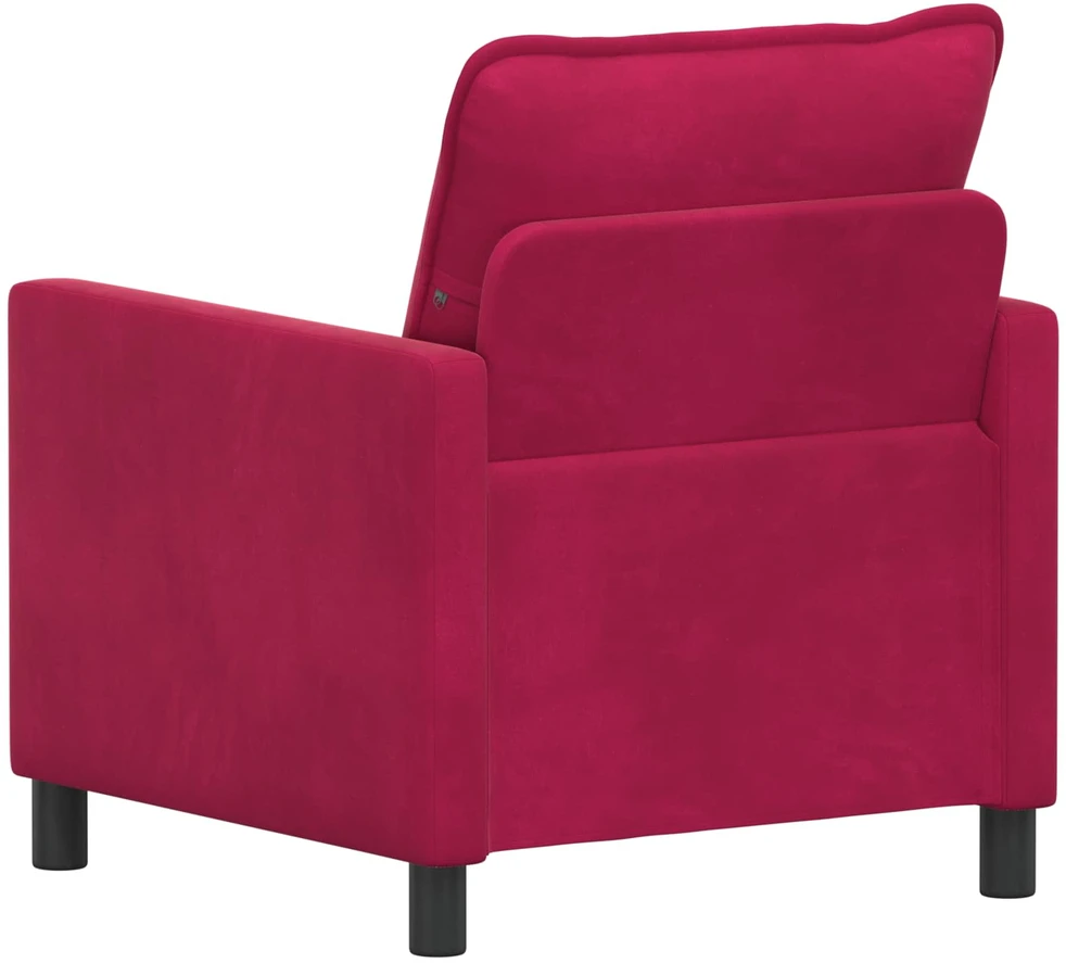 Sofa Vyno raudona 76 x 81 x 87,5 cm Aksomas