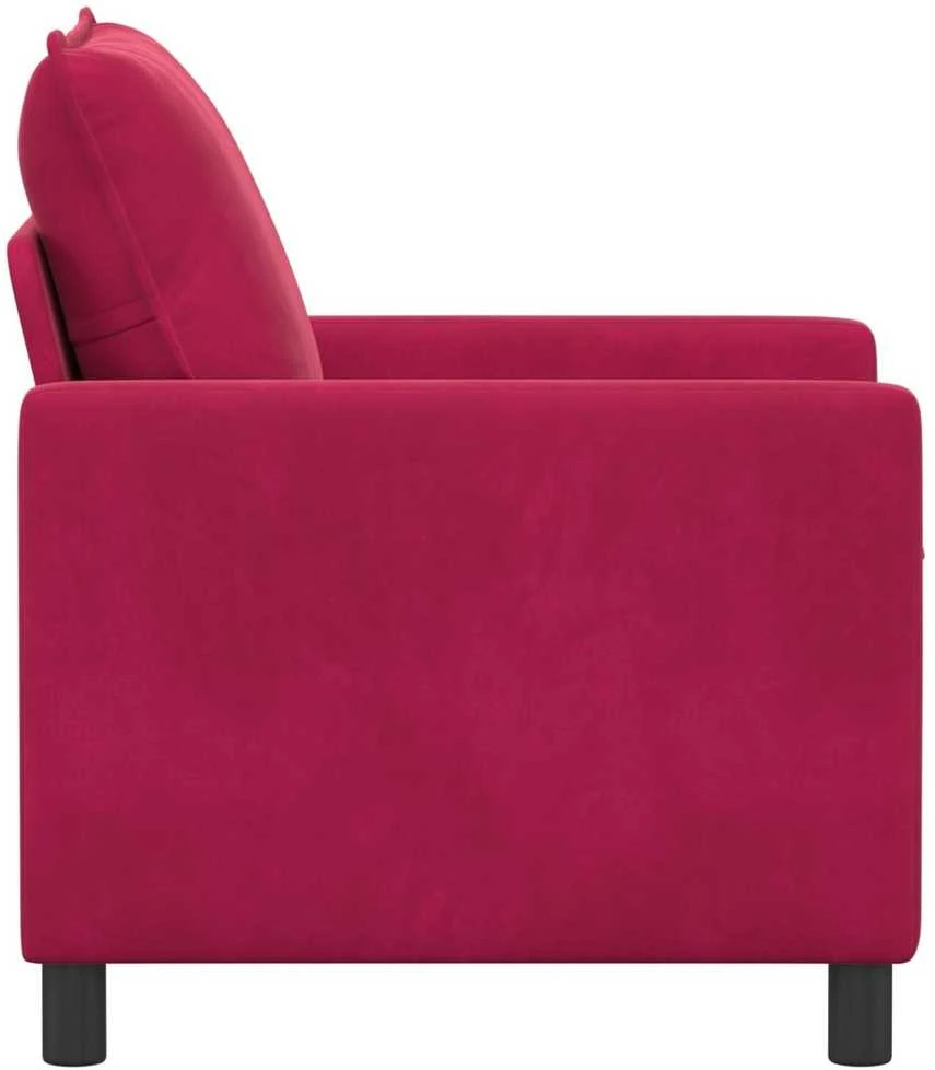 Sofa Vyno raudona 76 x 81 x 87,5 cm Aksomas