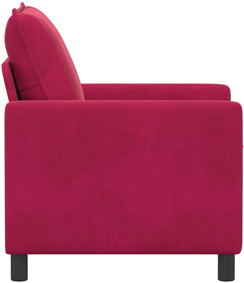 Sofa Vyno raudona 76 x 81 x 87,5 cm Aksomas