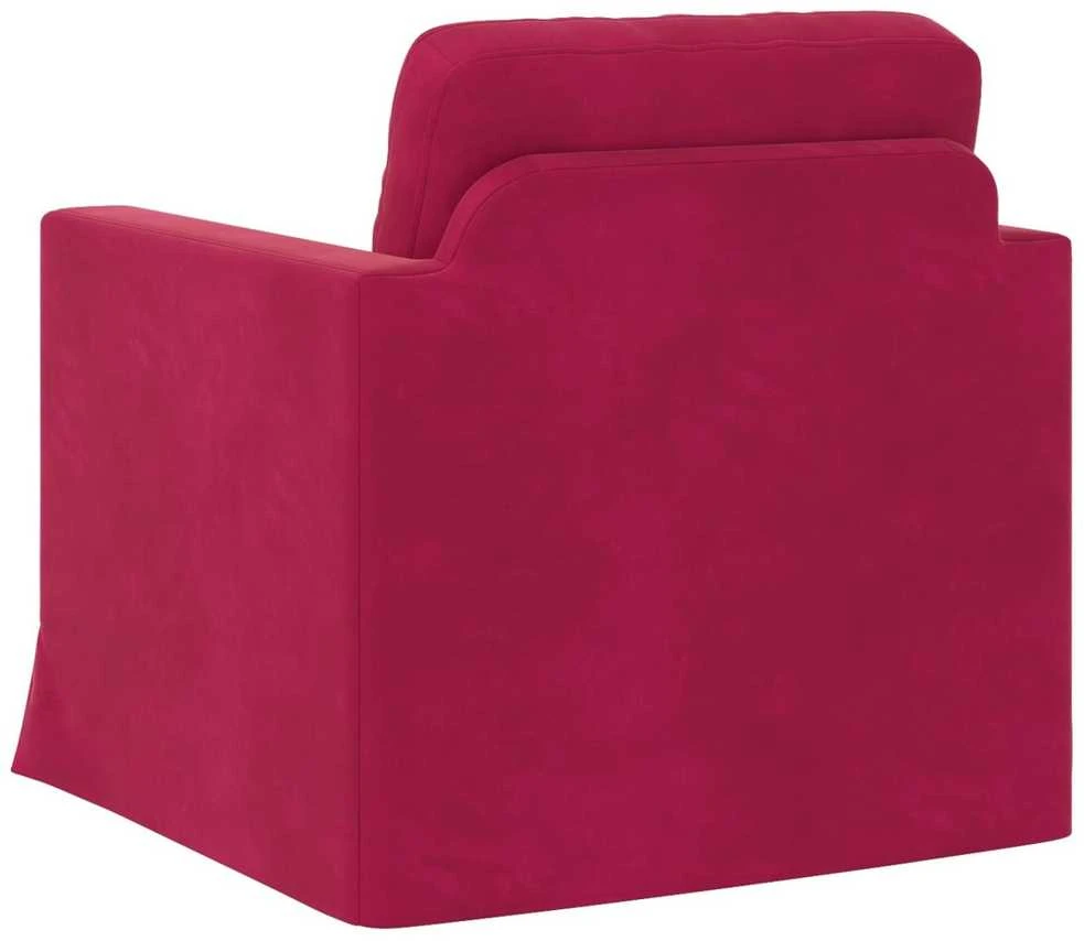 Sofa Vyno raudona 78 x 78 x 80 cm Aksomas