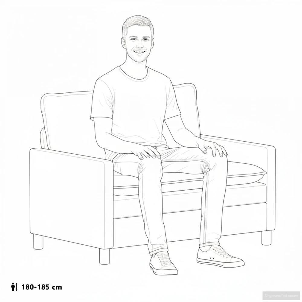 Sofa Žalia 126 x 81 x 87,5 cm Poliesteris
