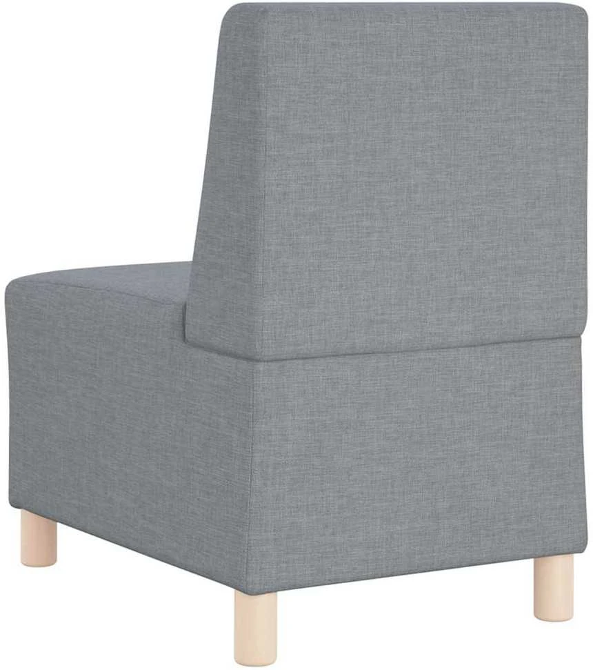 Modulinis sofa vienetas be rankų 2 vnt. Šviesiai pilka audinys