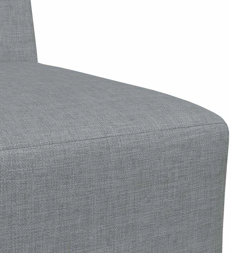 Modulinis sofa vienetas be rankų 2 vnt. Šviesiai pilka audinys