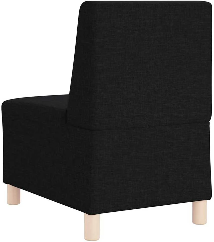 Modulinis sofa vienetas be rankų 2 vnt. Juoda audinys