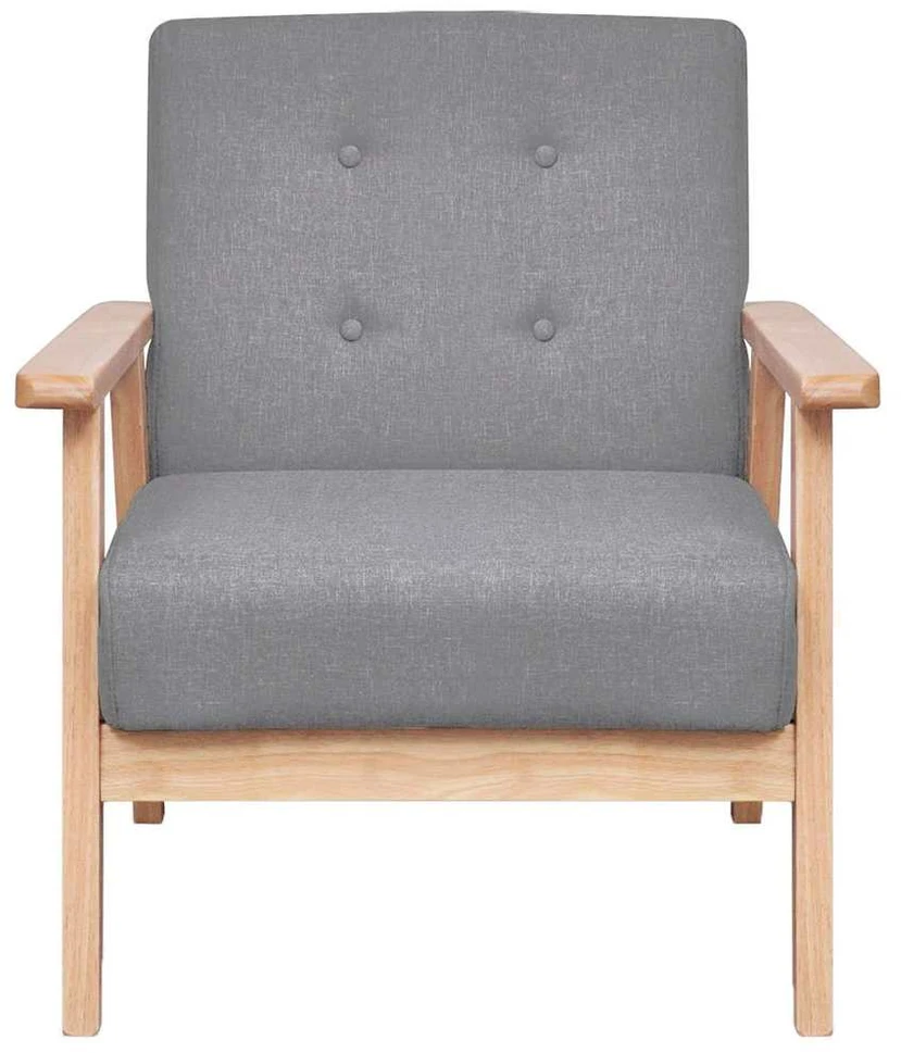 Sofa Sofos komp., 2vnt., audinys, šviesiai pilkas