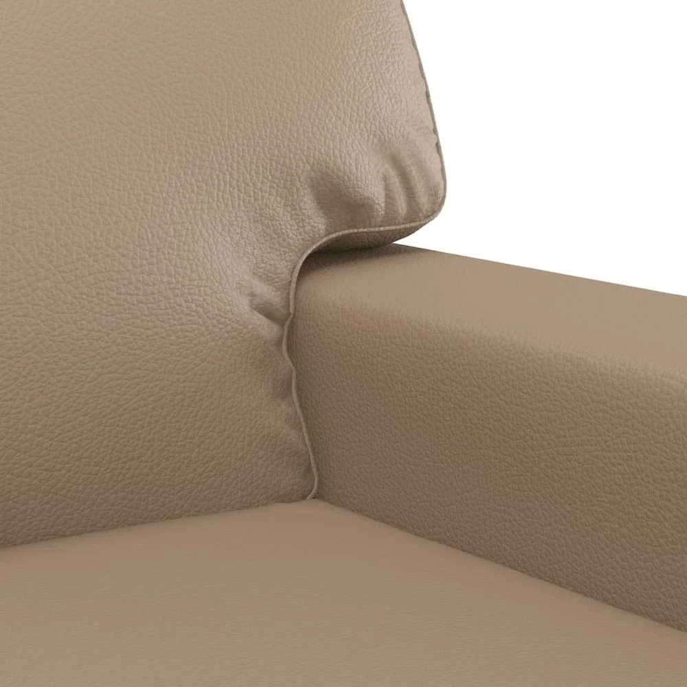 Sofa Sofos komplektas, 2 dalių, kapučino spalvos, dirbtinė oda