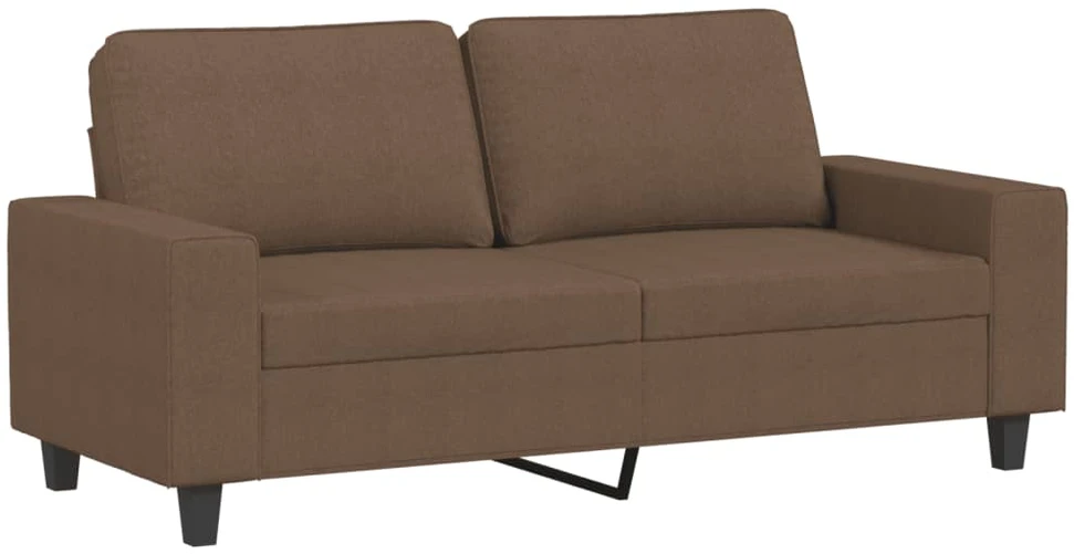 Sofa Sofos komplektas, 2 dalių, rudos spalvos, audinys
