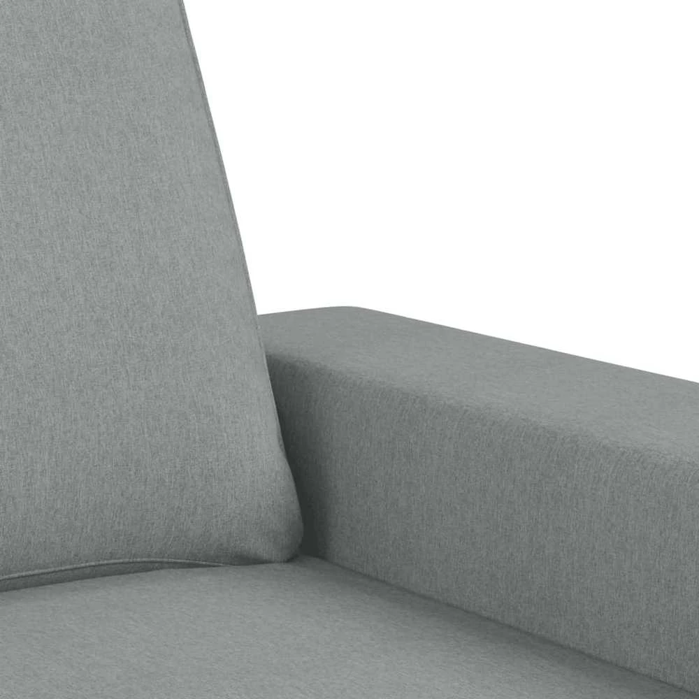Sofa Sofos komplektas, 2 dalių, šviesiai pilkos spalvos, audinys