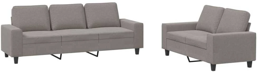 Sofa Sofos komplektas, 2 dalių, taupe spalvos, audinys