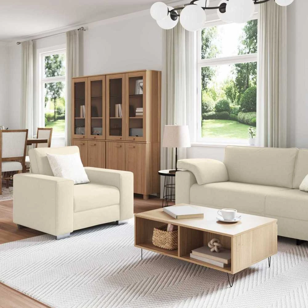 Sofa 2 vnt. Kreminė audinys