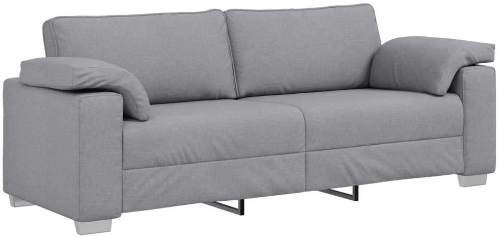 Sofa 2 vnt. Šviesiai pilka audinys