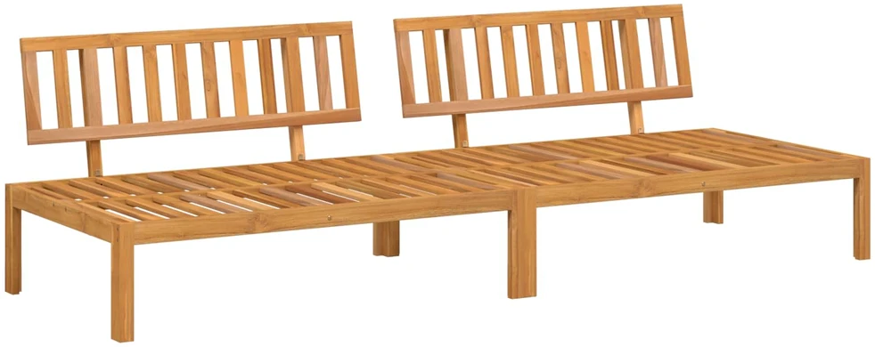 Sofa Sofos komplektas 2 vnt. Antracitas Kietos akacijos mediena
