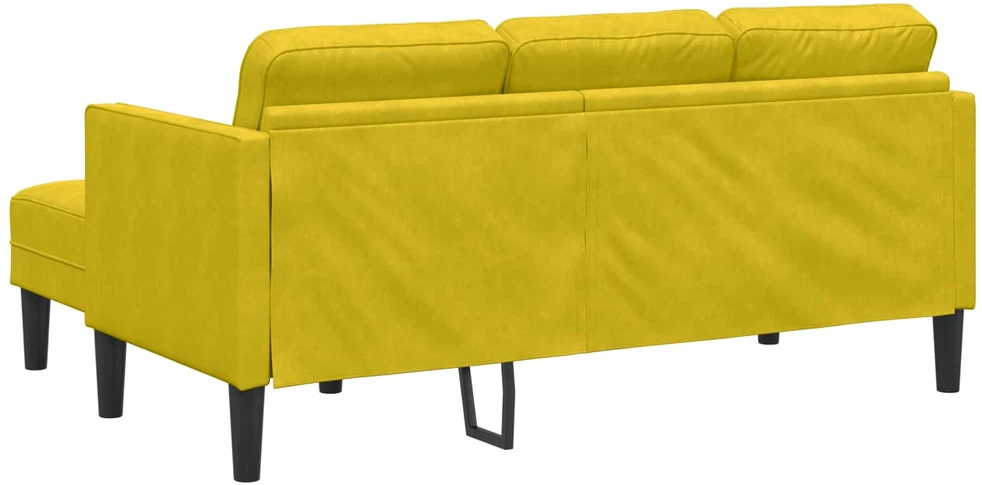 Sofa Sofos komplektas 2 vnt. Geltona Poliesteris