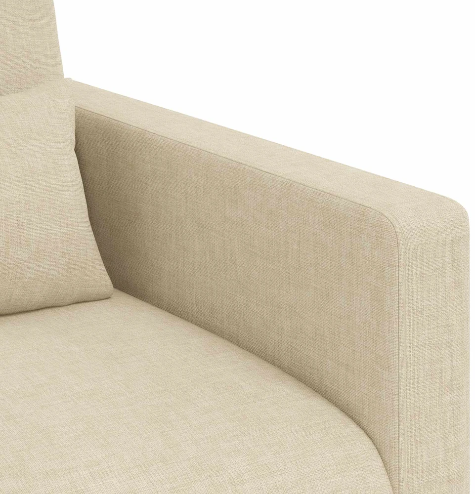 Sofa 2 pcs Kreminė Metalas